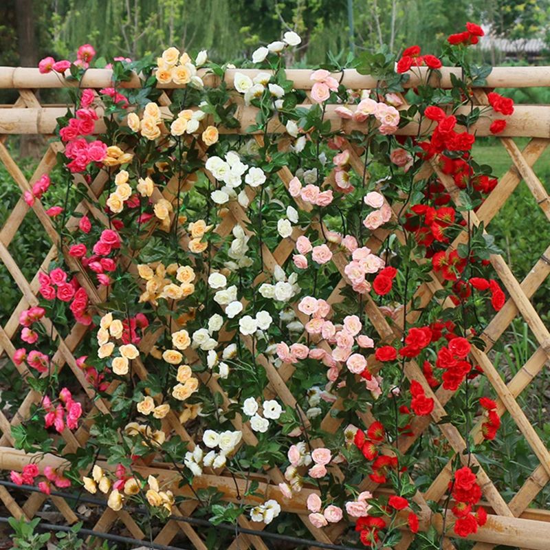 Home Decor Ai Free - Artificial Flowers Silk Rose Simulated Vine