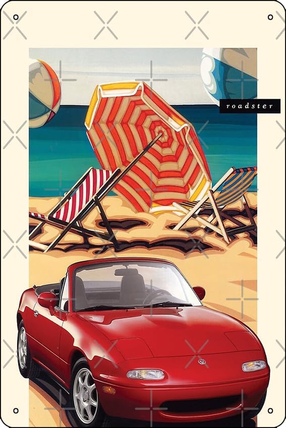 Home Decor Brochure - NA Miata Brochure Poster Metal Tin