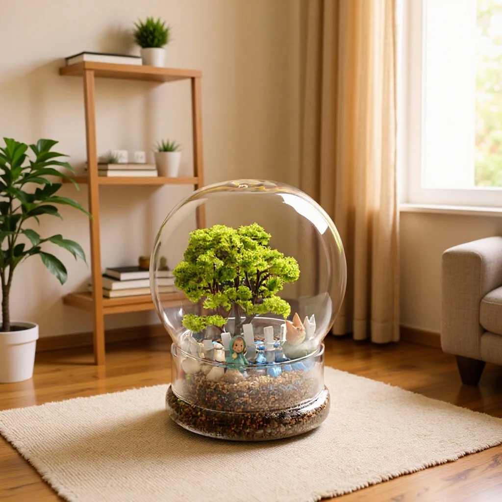 Terrarium Glass Bottle - New 2in1 Spherical Terrarium Glass Bottle,