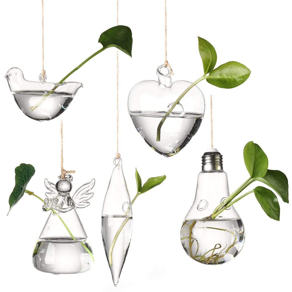 Terrarium Glass Bottle - Creative Hanging Glass Vase Hydroponics Plant