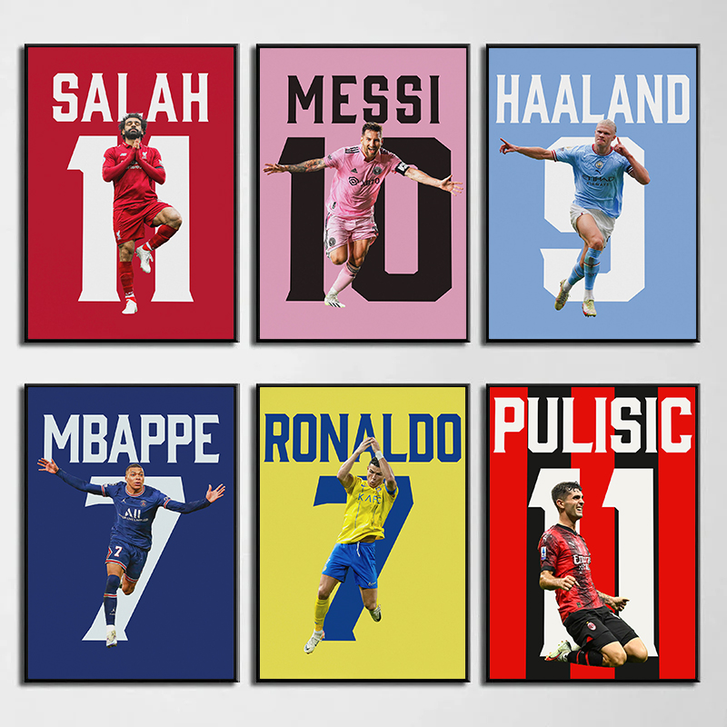 Geometric Wall Art - Pop Sports Athlete Football Champion Soccer