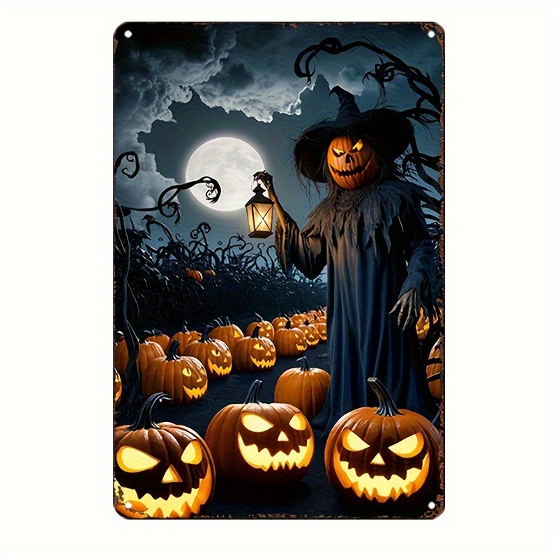 Home Decor Gothic - Vintage Halloween Tin Sign - Gothic