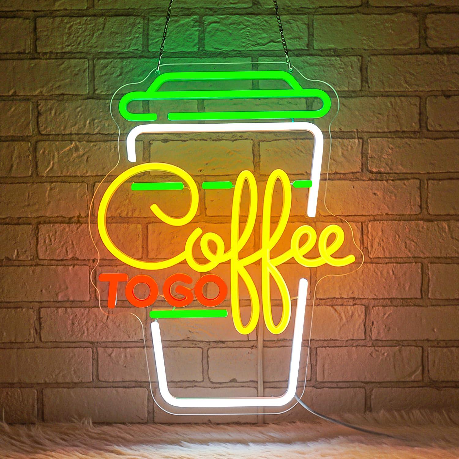 Home Decor Kitchen - Coffee Neon Sign USB Dimmable LED