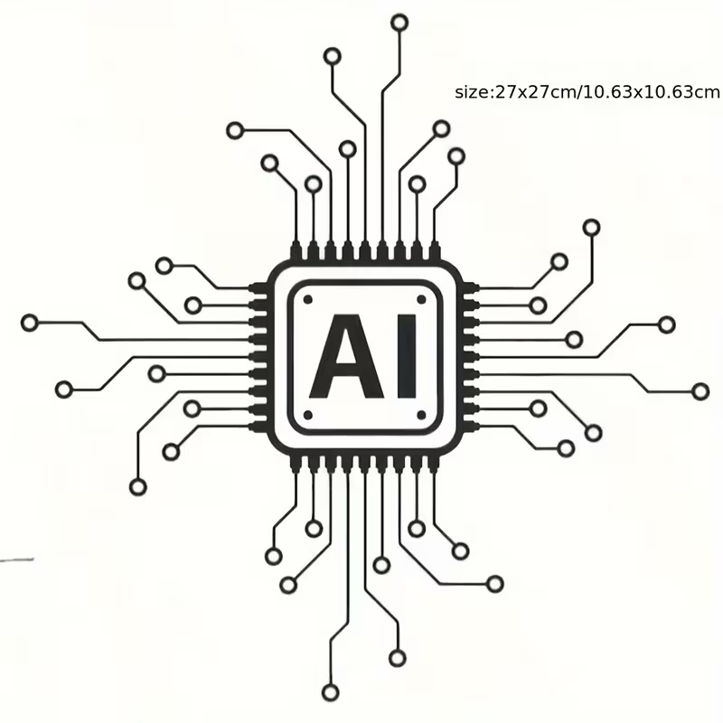 Home Decor Ai Free - AI Technology Circuit Board Vinyl Wall
