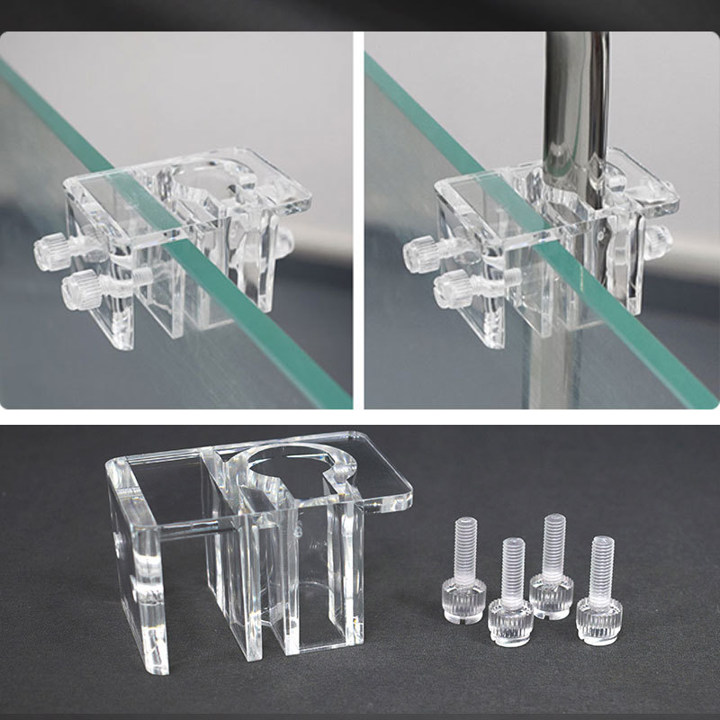 Terrarium Glass Bottle - Fish Tank Acrylic Water Pipe Clamps
