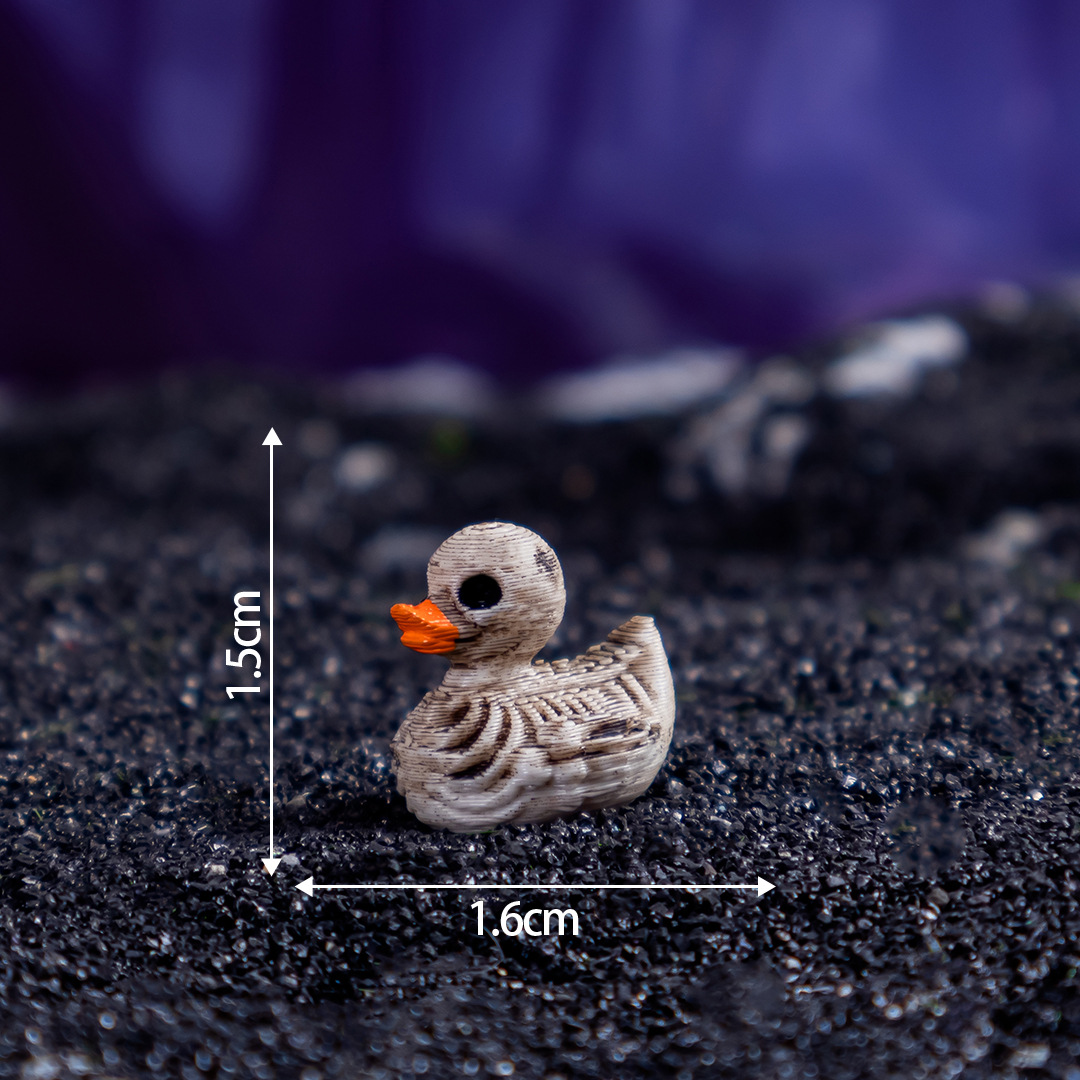 Home Decor Gothic - Gothic Skull Ducks Resin Ornament Figurines