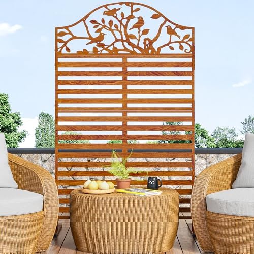 H&M Home Decor - Metal Outdoor Privacy Screen Freestanding Decorative