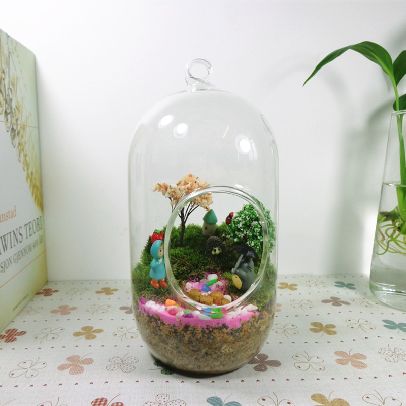 2pcs/pack 10*20cm Big Size Cyl - Terrarium Glass Bottle ulasan dan harga