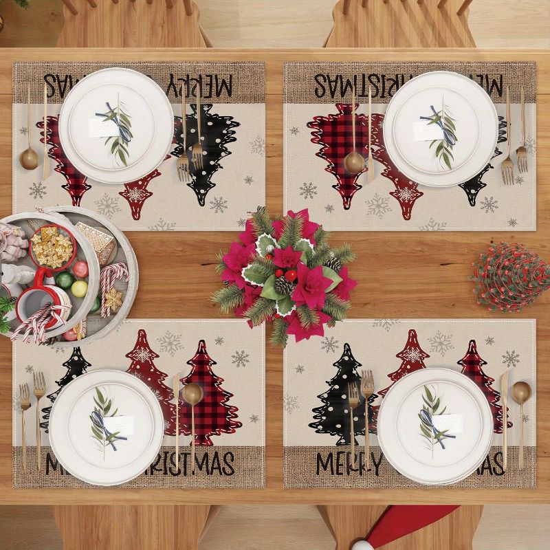 American Country Christmas Tab - Linen Table Runner ulasan dan harga
