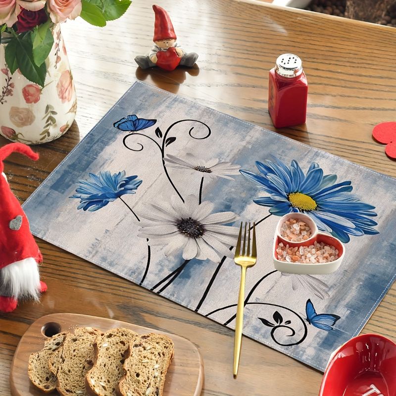 VIKAMA American Country Flower - Linen Table Runner ulasan dan harga