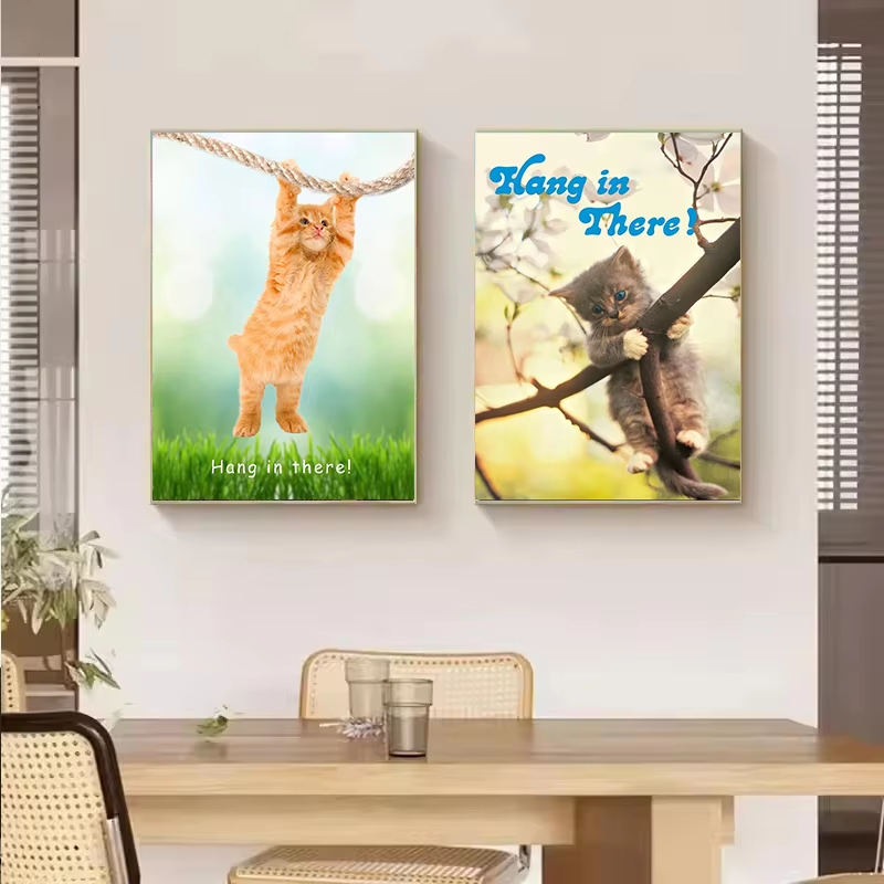 Hang In There Baby Cute Cat Yo - Home Decor Shop ulasan dan harga