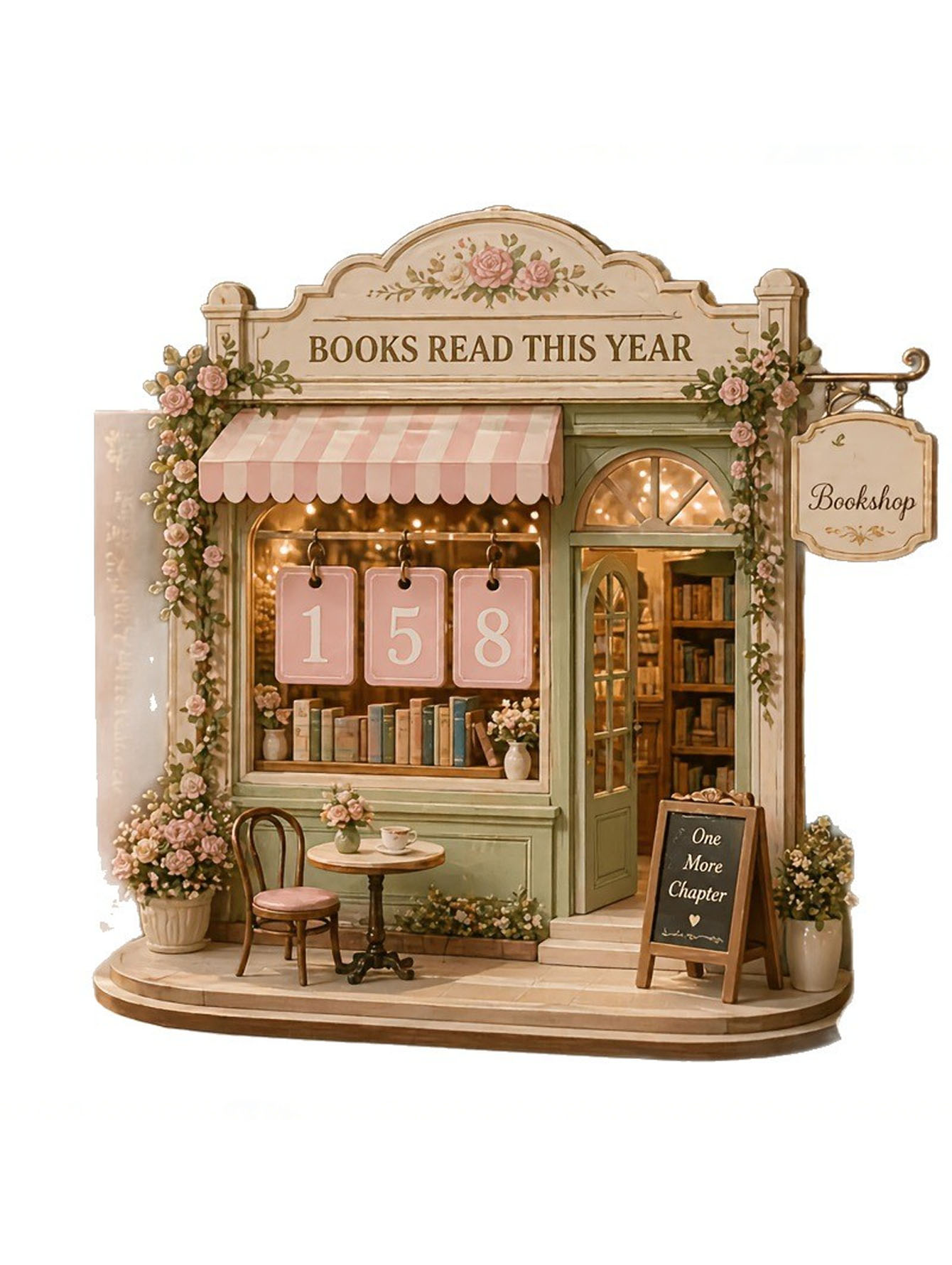 A Set of Wooden Retro Reading  - Home Decor Catalog ulasan dan harga