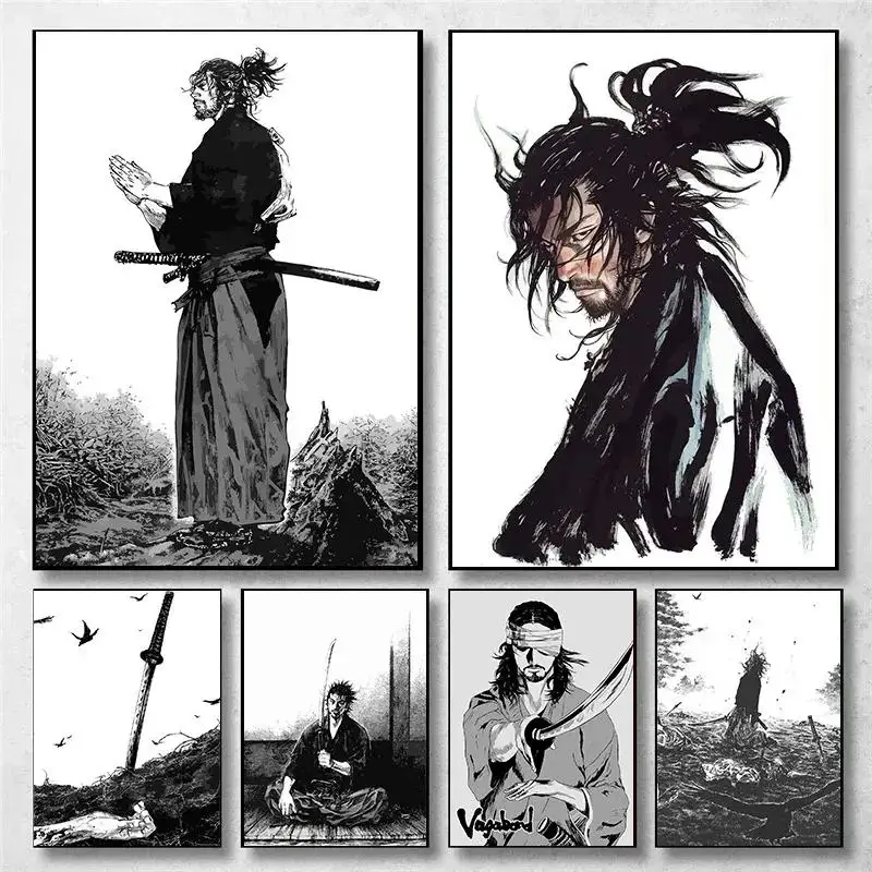 Vintage Japanese Anime Wall Ar - Geometric Wall Art ulasan dan harga
