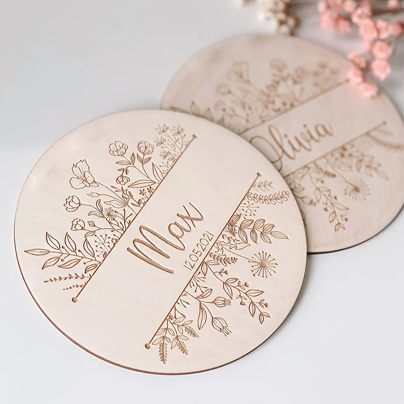 Personalized Floral Engraved N - Home Decor For Wedding ulasan dan harga