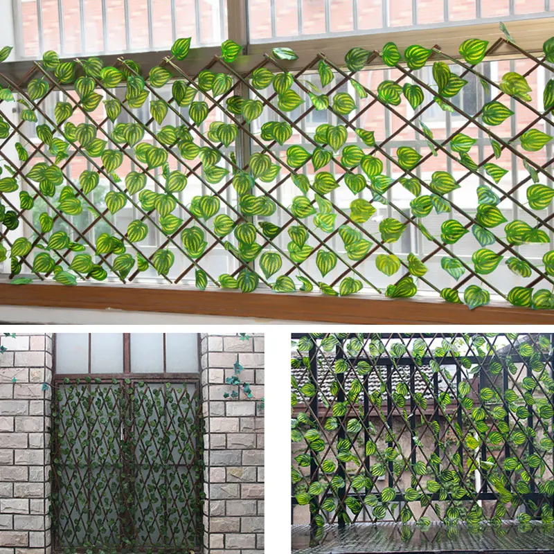 Artificial Leaf Wattled Wall F - Home Decor Wpc Panel ulasan dan harga