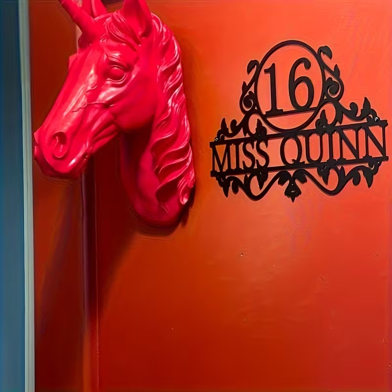 Custom Metal House Number & St - Home Decor For Wedding ulasan dan harga