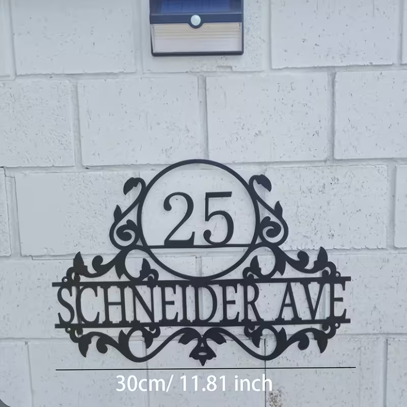 Custom Metal House Number & St - Home Decor For Wedding ulasan dan harga