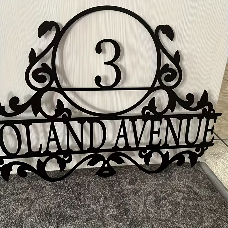 Custom Metal House Number & St - Home Decor For Wedding ulasan dan harga