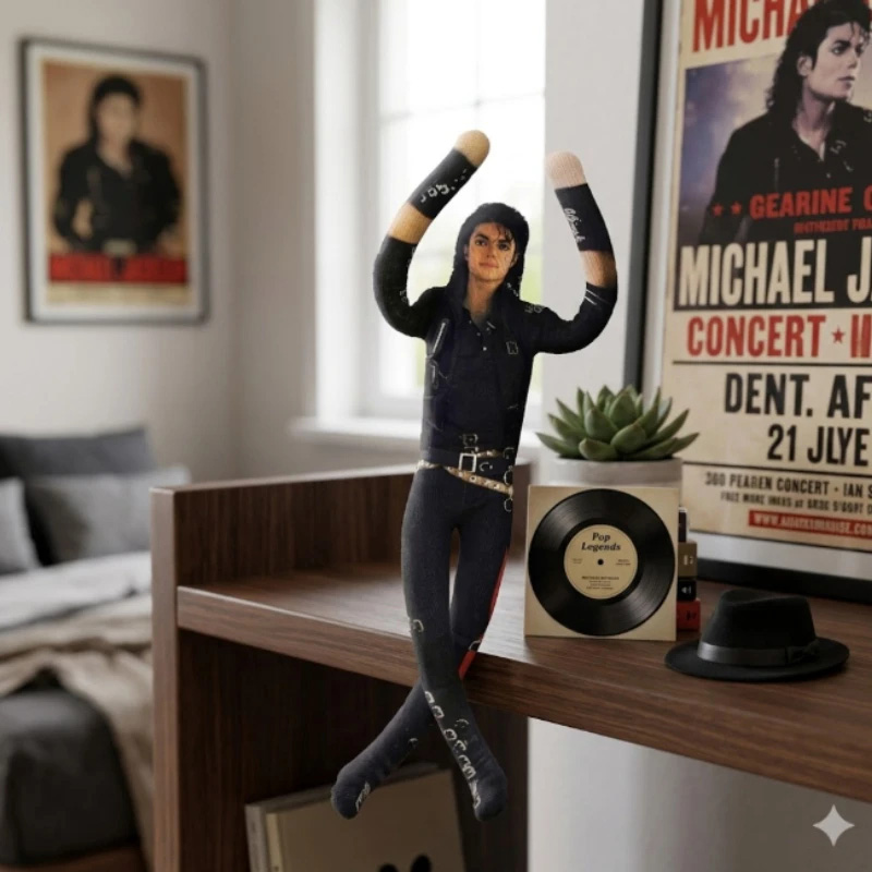 Michael Jackson Plush Doll Wit - Home Decor Mod ulasan dan harga