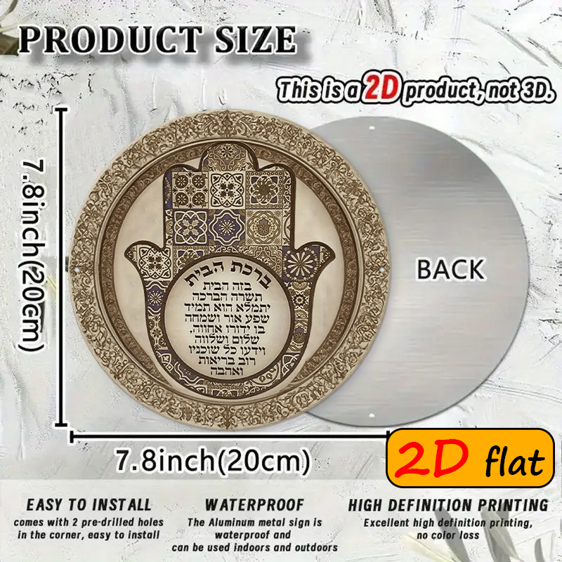 CIFBUY Exotic Hamsa Hand Alumi - Geometric Wall Art ulasan dan harga