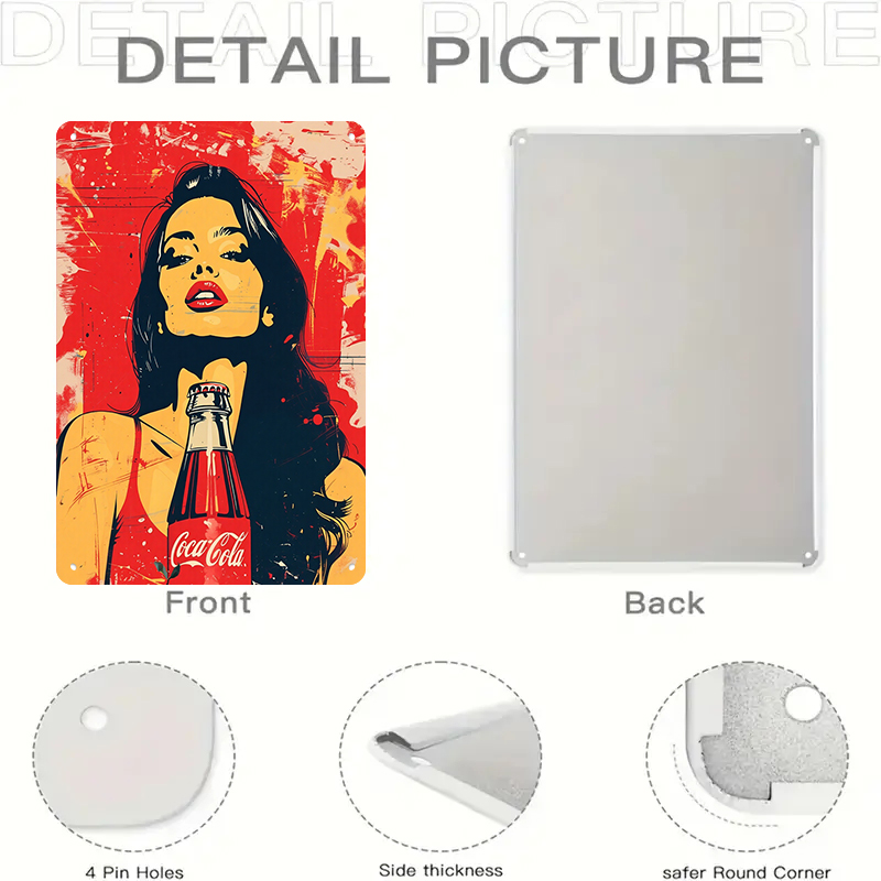 1PC 2D Flat Vintage Coca Cola  - Home Decor Shop ulasan dan harga