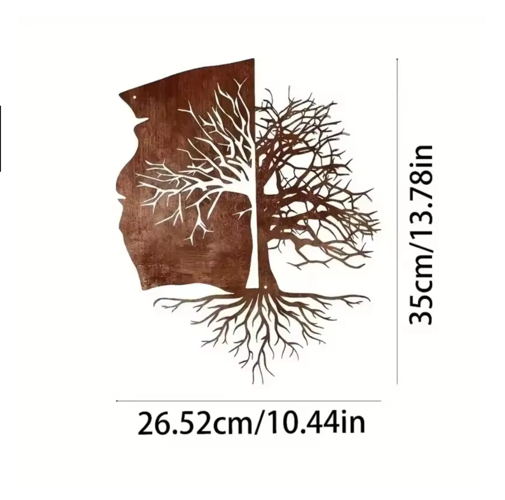 1Pc Rust Metal Tree of Life Wa - Review Home Decor ulasan dan harga
