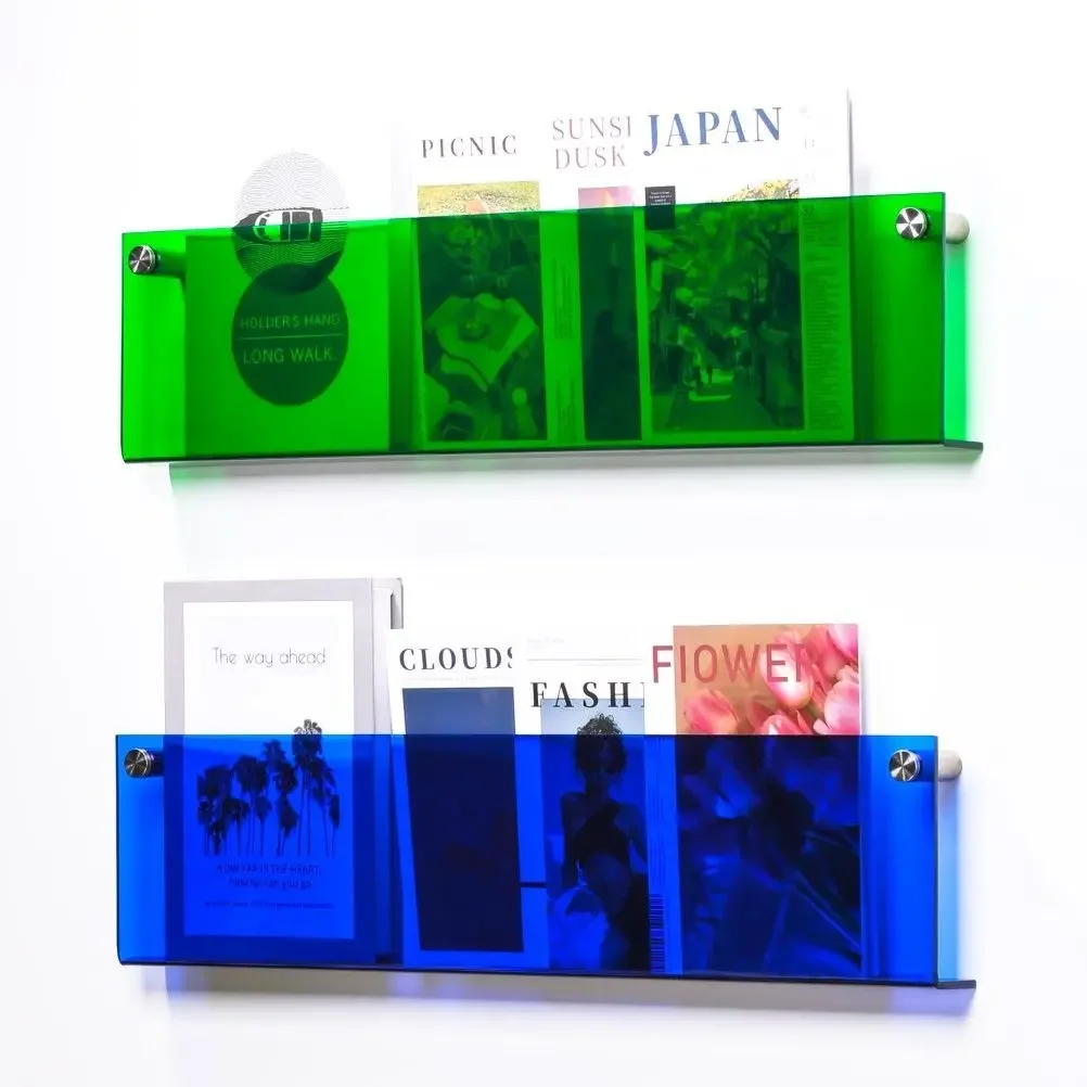 Acrylic Newspapers Book Magazi - Home Decor Brochure ulasan dan harga