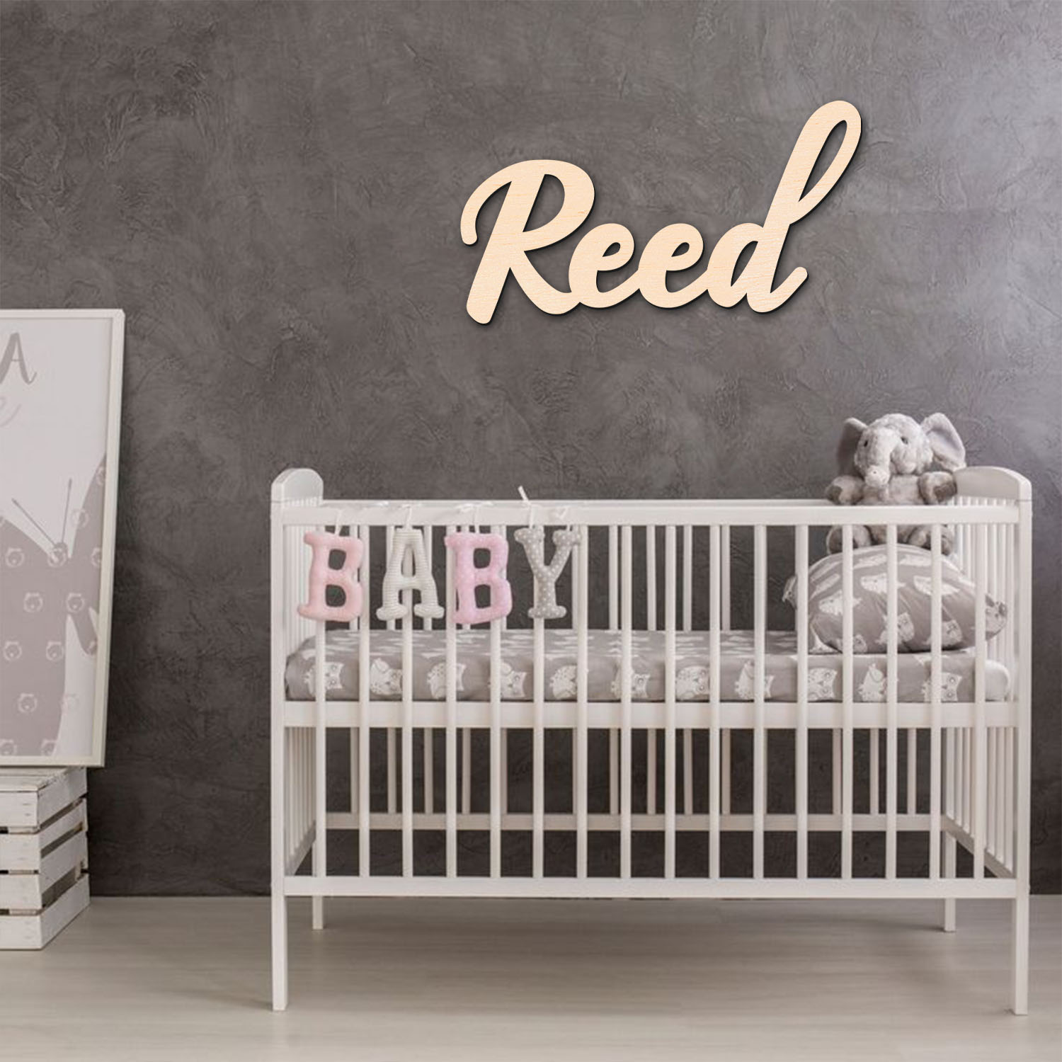 1pc personalized wooden surnam - Home Decor For Wedding ulasan dan harga