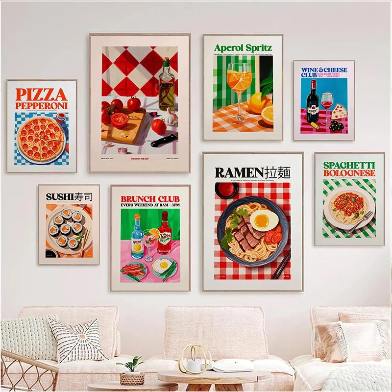 Modern Delicious Food Coffee S - Home Decor Shop ulasan dan harga