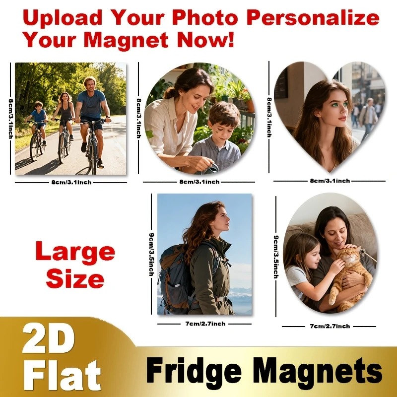 Custom Photo Fridge Magnet 2D  - Home Decor Kitchen ulasan dan harga