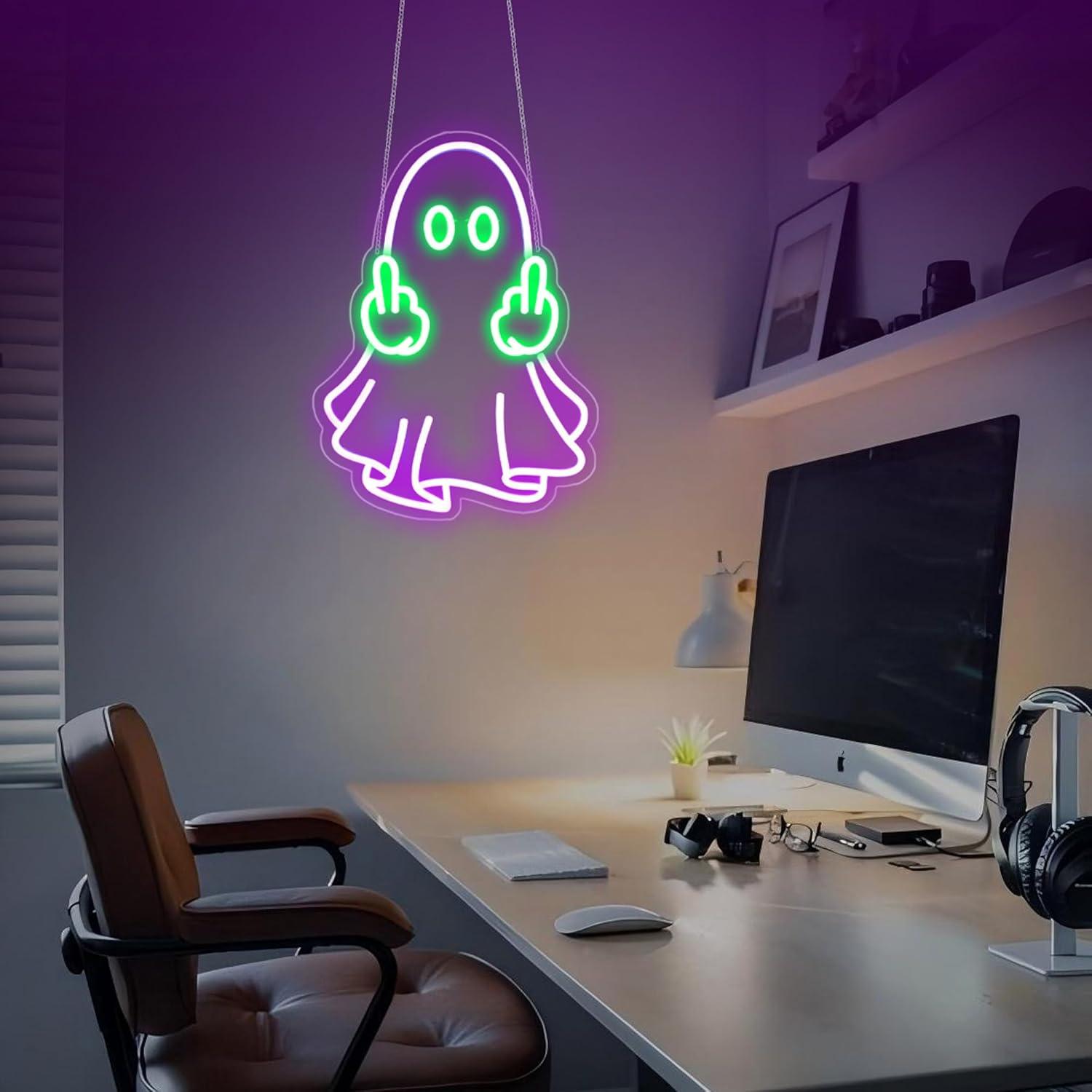 Ghost Neon Sign USB Powered LE - Home Decor Shop ulasan dan harga