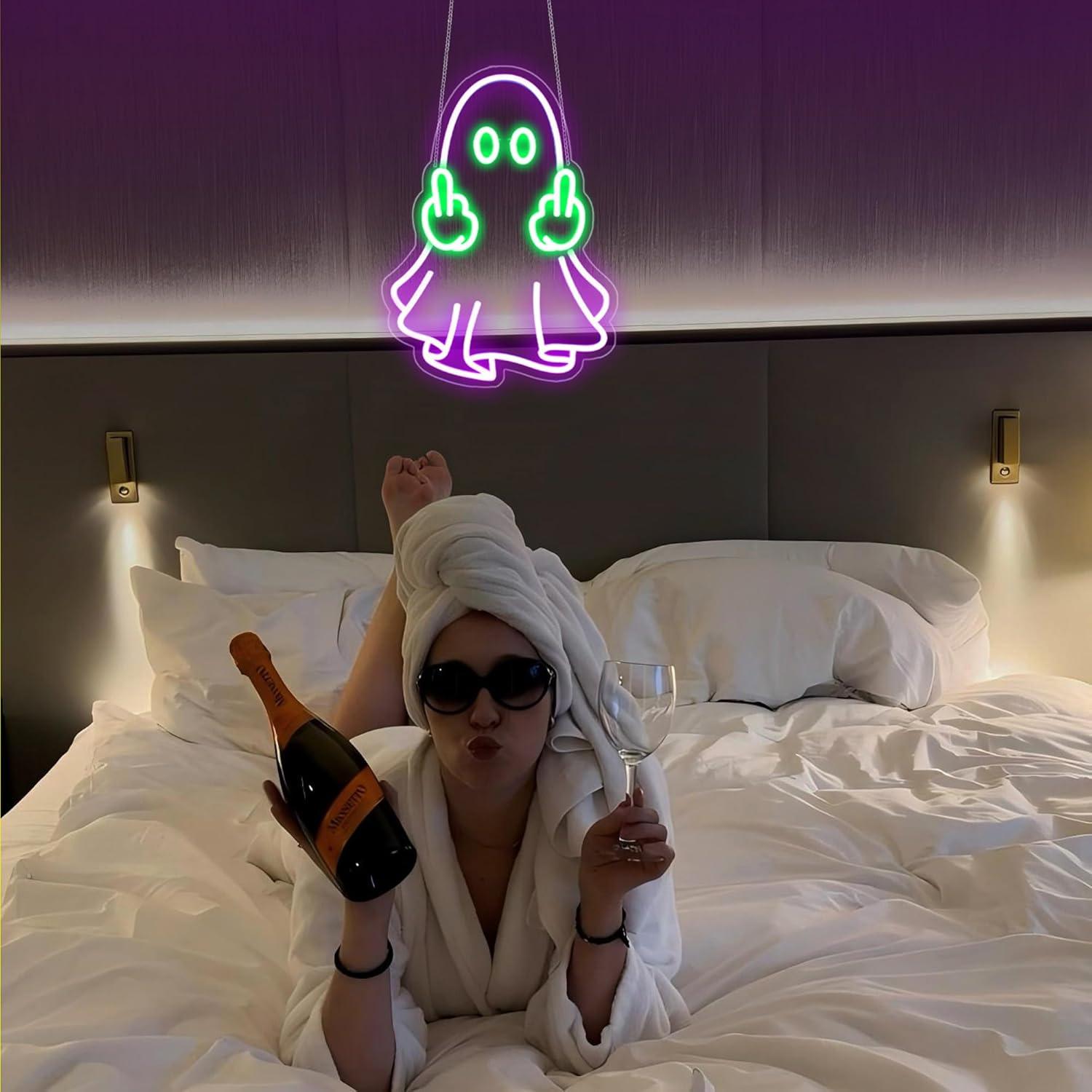 Ghost Neon Sign USB Powered LE - Home Decor Shop ulasan dan harga