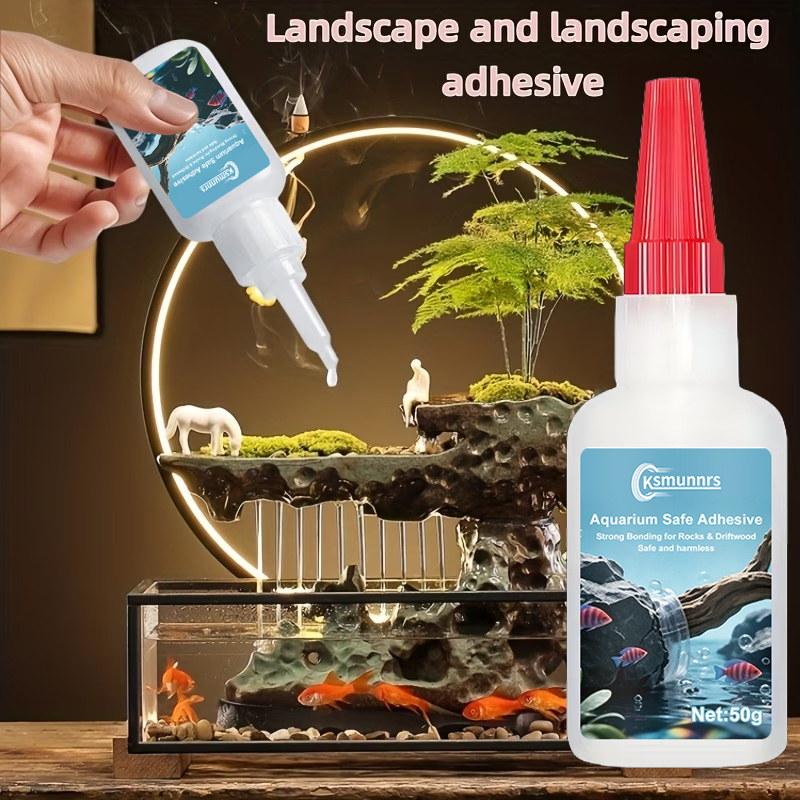 Aquarium Landscape Glue, Quick - Terrarium Glass Bottle ulasan dan harga