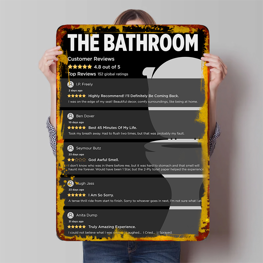 Funny Bathroom Customer Review - Review Home Decor ulasan dan harga