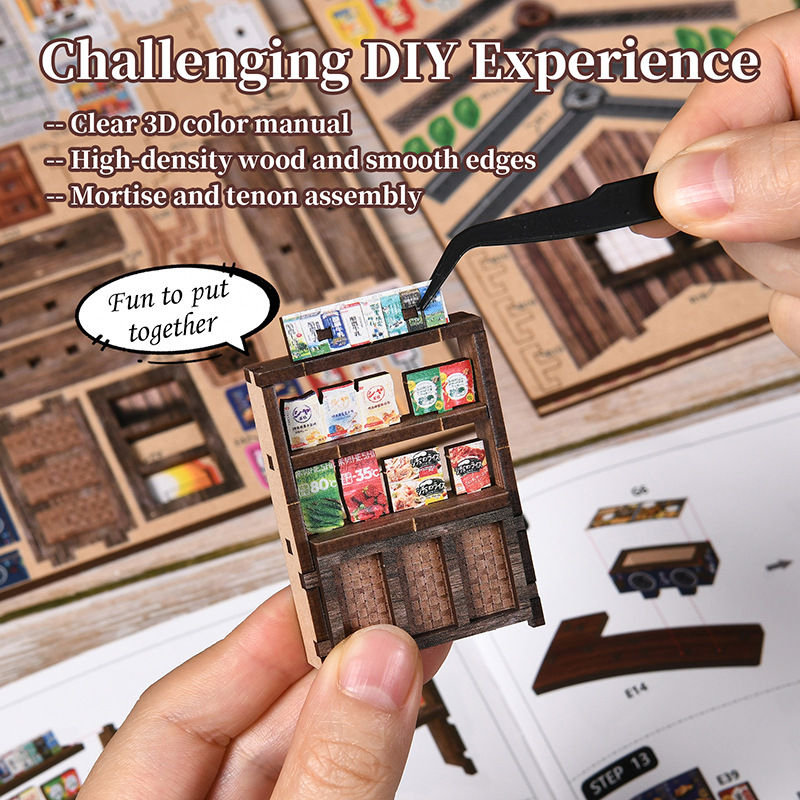 Diy Mini Book Nook Kasuga Groc - Home Decor Catalog ulasan dan harga