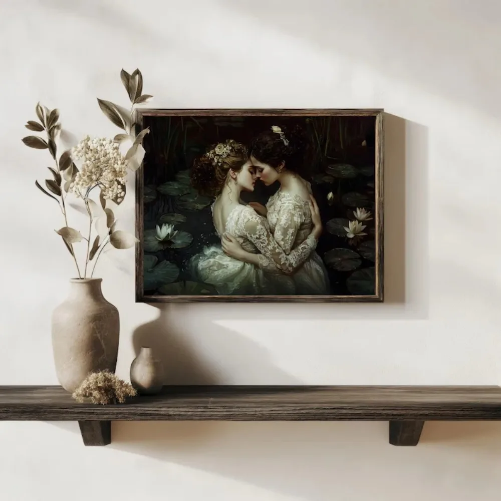 Victorian Lesbian Gothic Poste - Home Decor Gothic ulasan dan harga