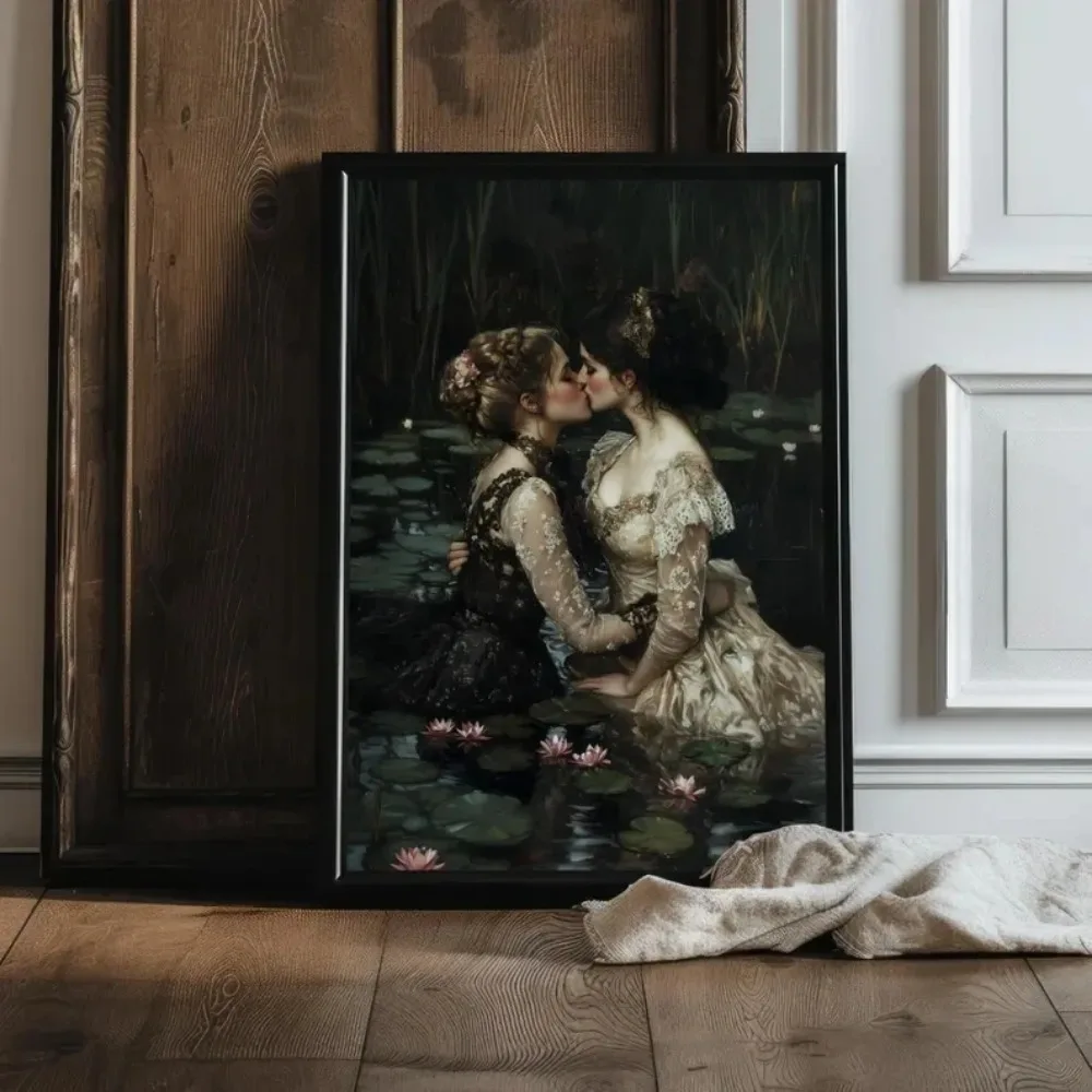Victorian Lesbian Gothic Poste - Home Decor Gothic ulasan dan harga