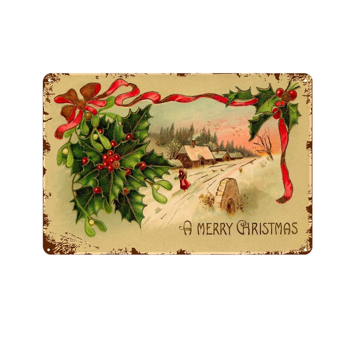 Vintage Metal Sign Cute Christ - Home Decor Shop ulasan dan harga