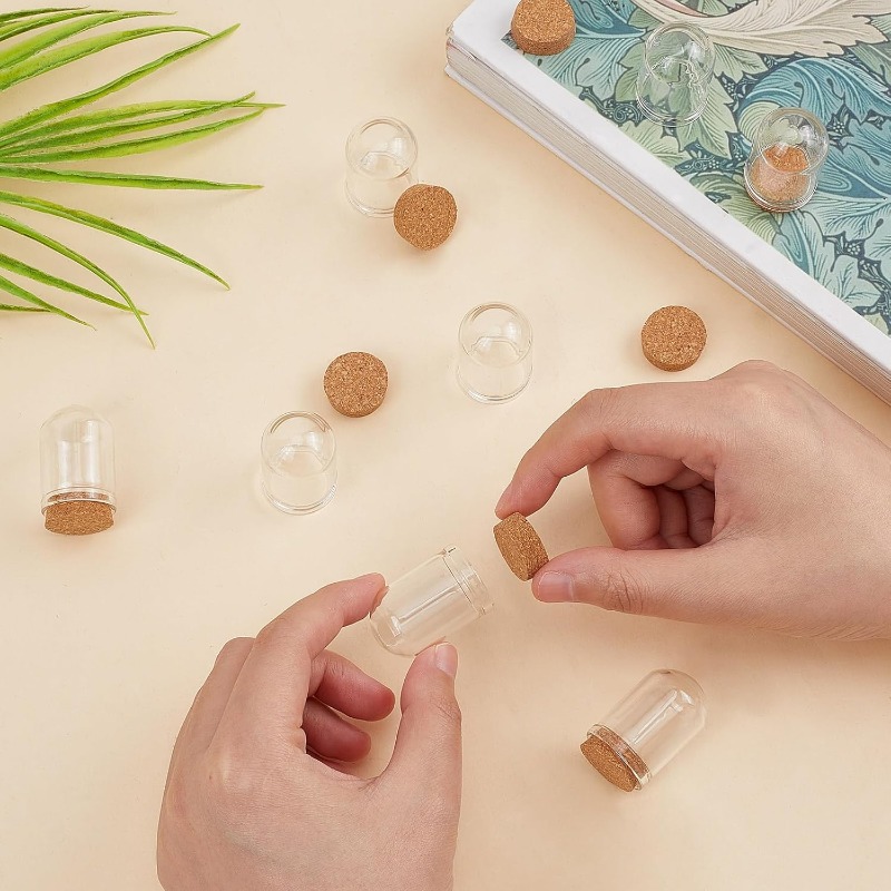 20 Sets Glass Cloche Dome Mini - Terrarium Glass Bottle ulasan dan harga