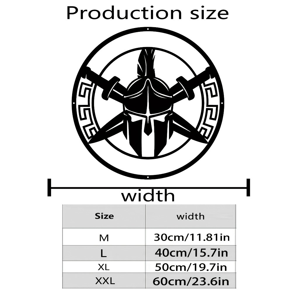 2D Flat Custom Spartan Helmet  - Geometric Wall Art ulasan dan harga