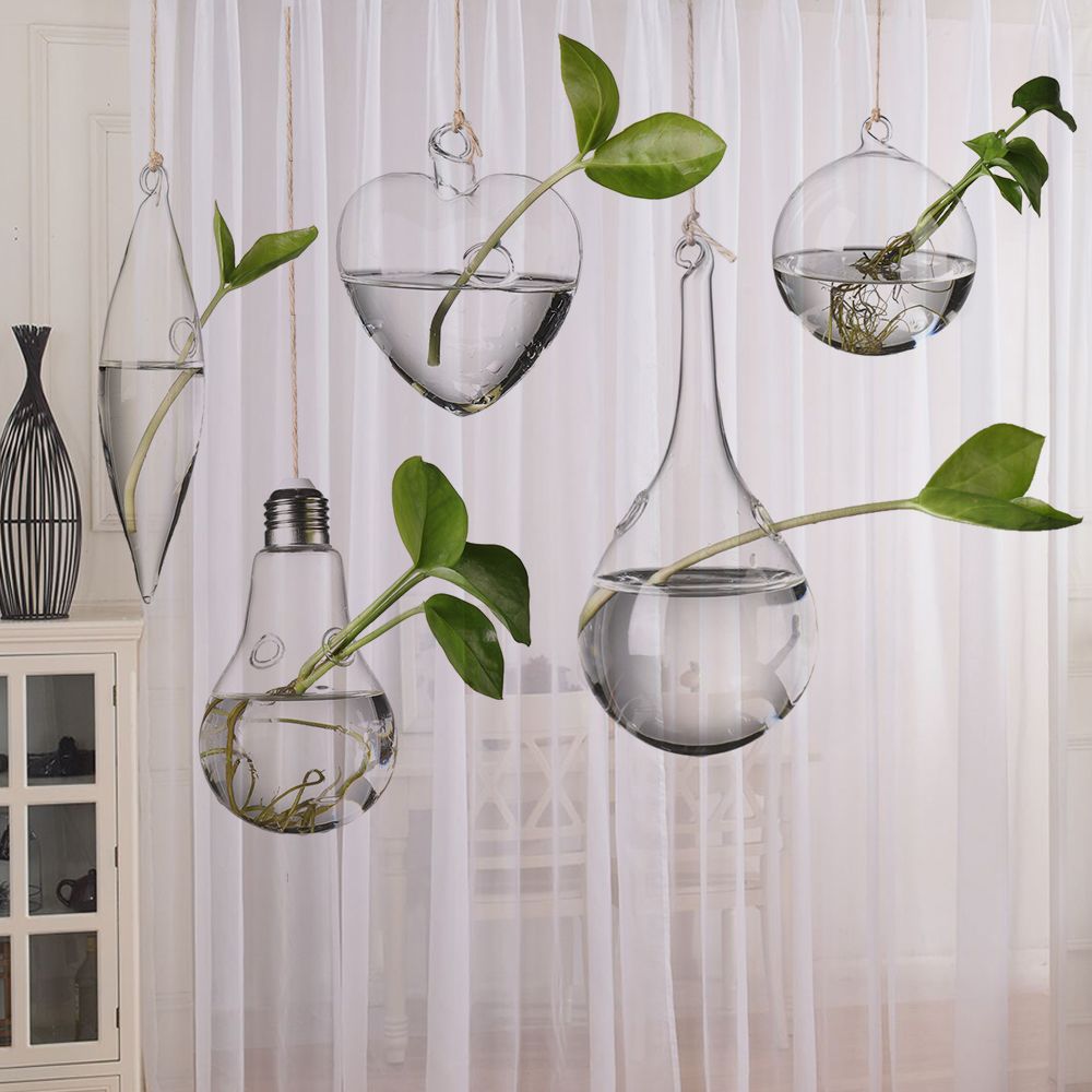 Creative Hanging Glass Vase Hy - Terrarium Glass Bottle ulasan dan harga