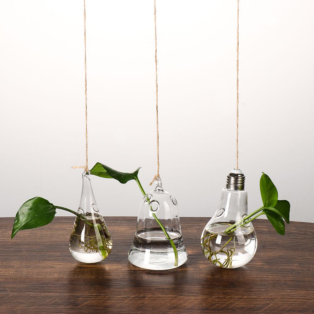 Creative Hanging Glass Vase Hy - Terrarium Glass Bottle ulasan dan harga