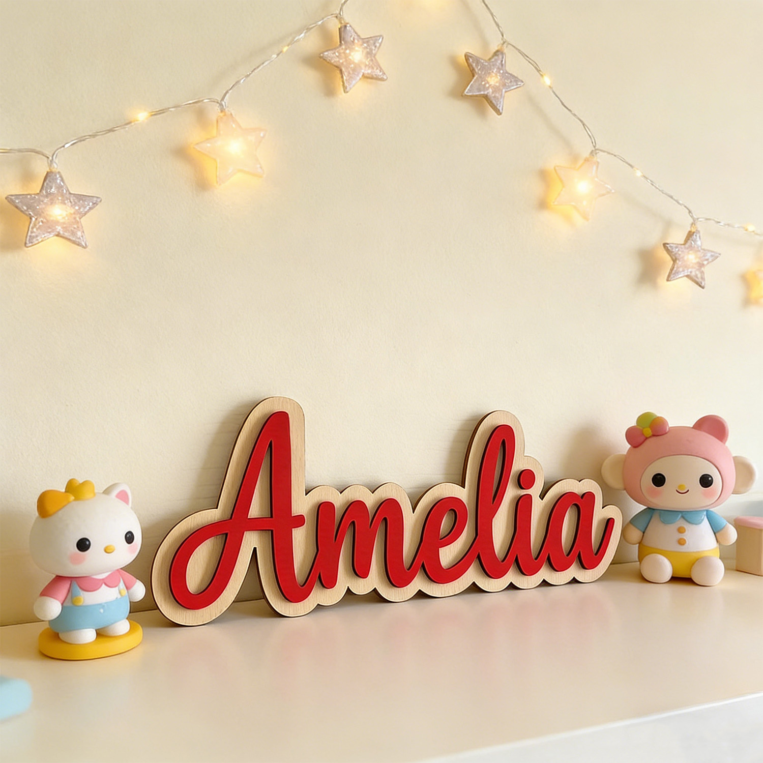 1pc Customized Double-layer Wo - Home Decor For Wedding ulasan dan harga
