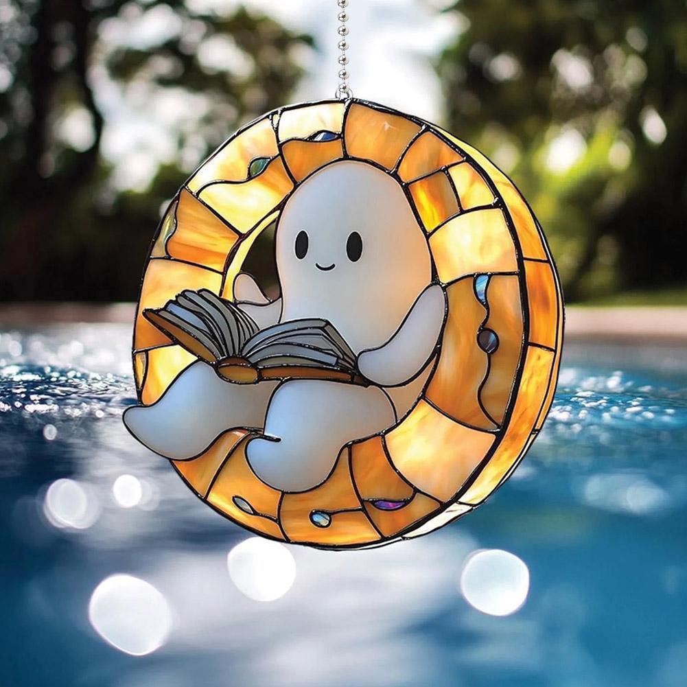 2D Flat Acrylic Halloween Ghos - Home Decor Catalog ulasan dan harga