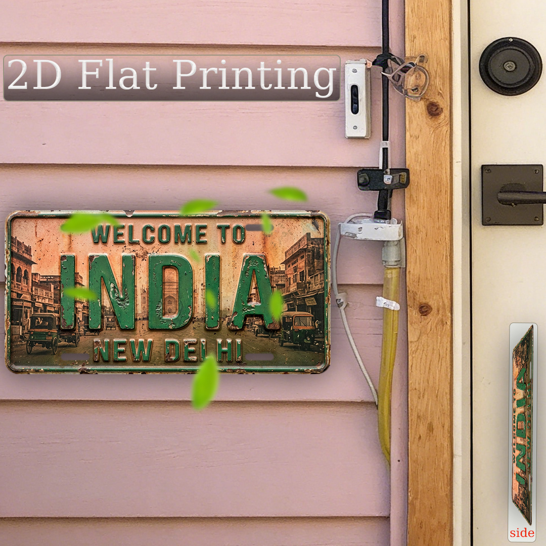 2D Flat Printing, 1pc, Retro P - Home Decor Delhi ulasan dan harga