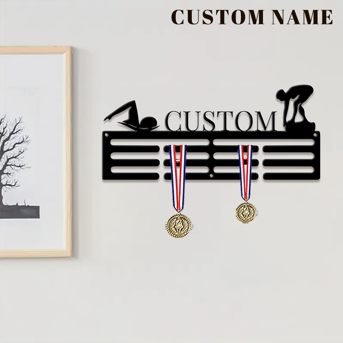 1pc Custom Swimming Metal Meda - Home Decor For Wedding ulasan dan harga