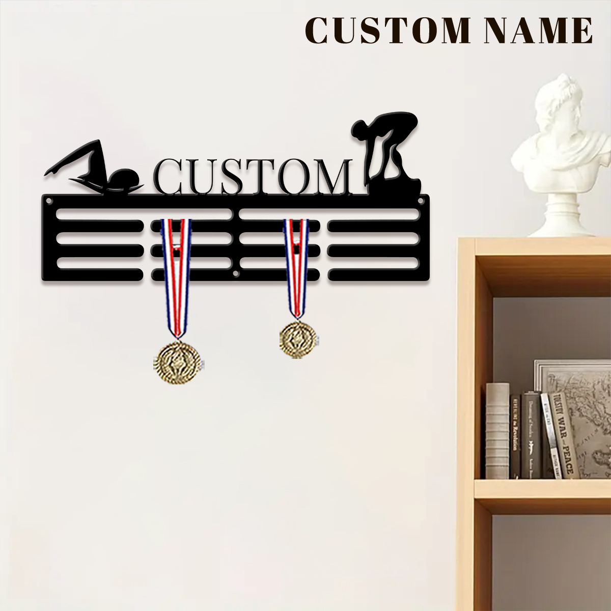 1pc Custom Swimming Metal Meda - Home Decor For Wedding ulasan dan harga