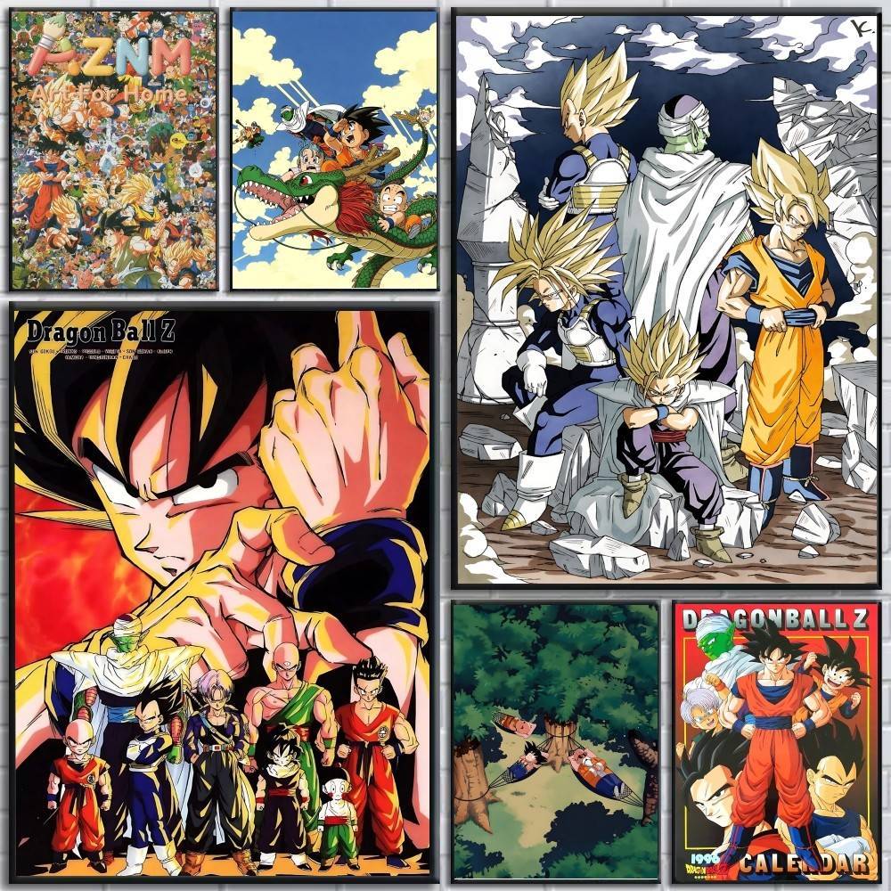 AZNM Dragon Ball Z Unframed Ca - Geometric Wall Art ulasan dan harga