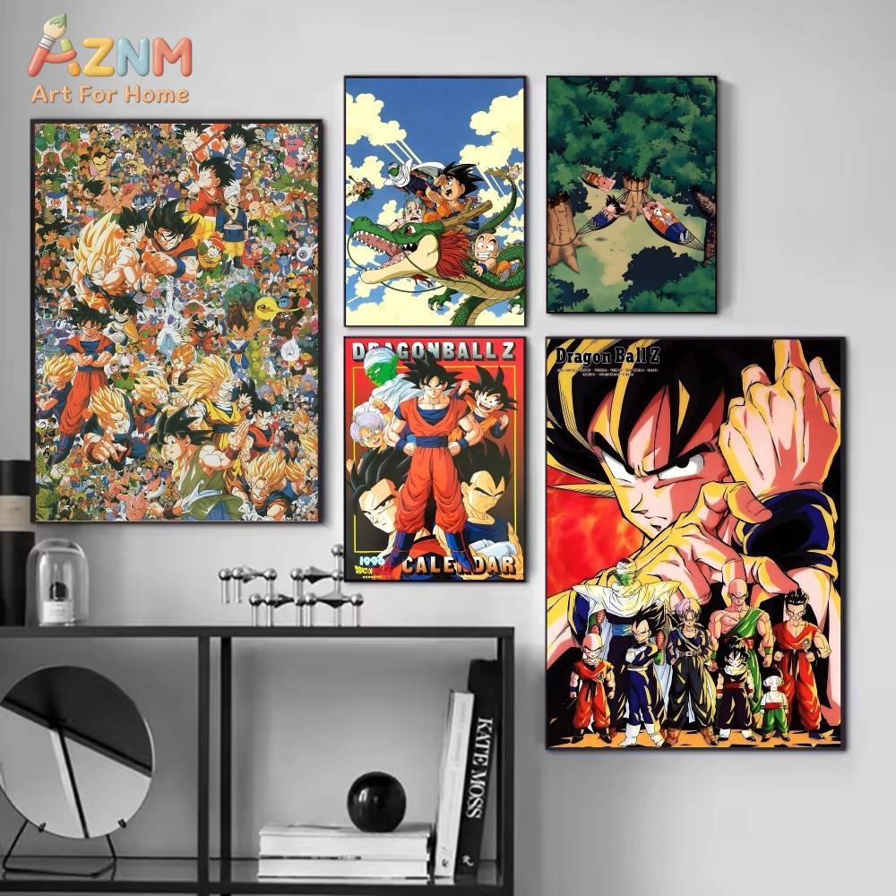 AZNM Dragon Ball Z Unframed Ca - Geometric Wall Art ulasan dan harga