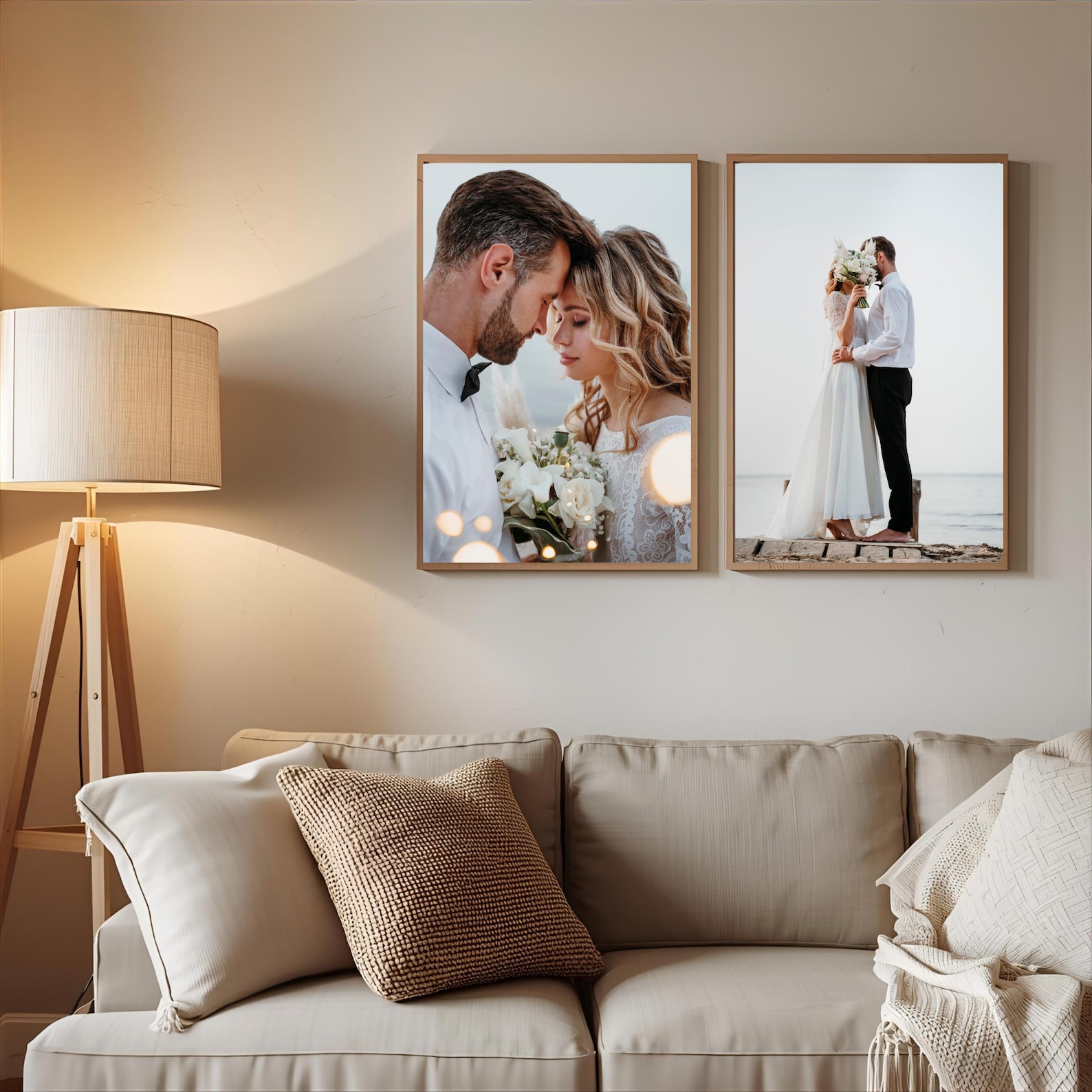 Personalized Photo Canvas, Cus - Home Decor For Wedding ulasan dan harga